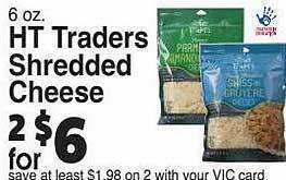 Harris Teeter Ht traders shredded cheese offer
