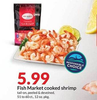 Hy-Vee Fish market cooked shrimp offer