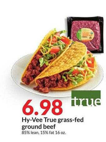 Hy-Vee Hy-vee true grass-fed ground beef offer