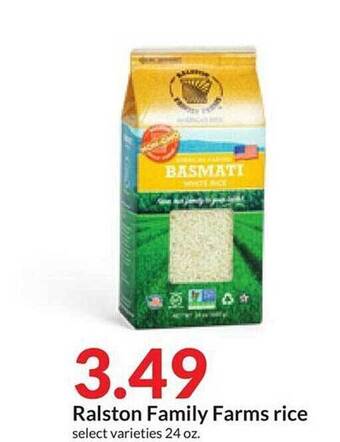 Hy-Vee Ralston family farms rice offer