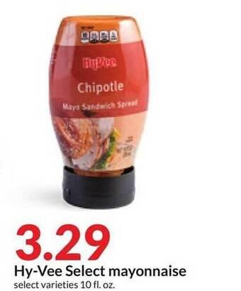 Hy-Vee Hy-vee select mayonnaise offer