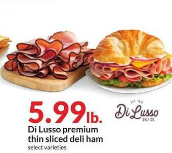Hy-Vee Di lusso premium thin sliced deli ham offer