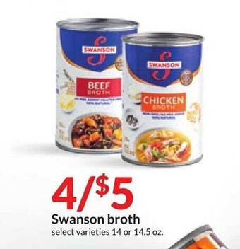 Hy-Vee Swanson broth offer