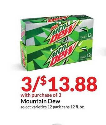 Hy-Vee Mountain dew offer