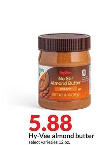 Hy-Vee Hy-vee almond butter offer
