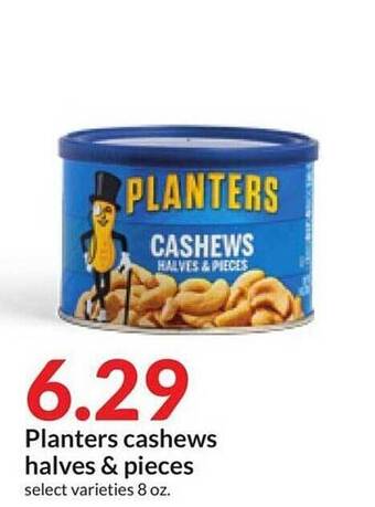 Hy-Vee Planters cashews halves & pieces offer