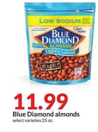 Hy-Vee Blue diamond almonds offer