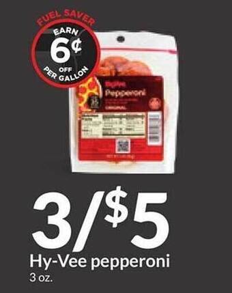 Hy-Vee Hy-vee pepperoni offer