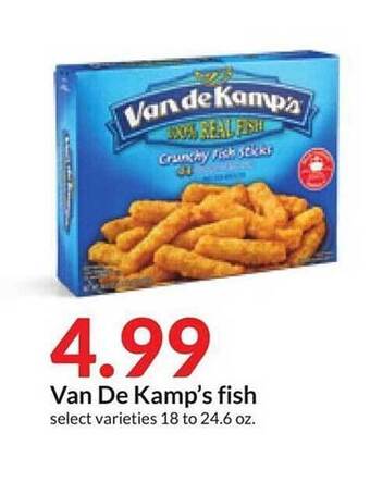 Hy-Vee Van de kamp's fish offer