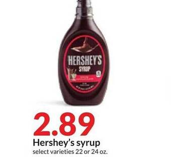 Hy-Vee Hershey's syrup offer