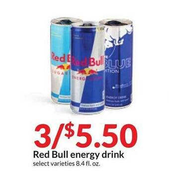 Hy-Vee Red bull energy drink offer