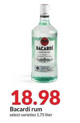 Hy-Vee Bacardi rum offer