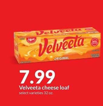 Hy-Vee Velveeta cheese loaf offer