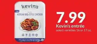 Hy-Vee Kevin's entrée offer