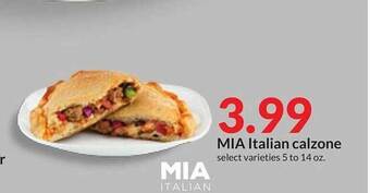 Hy-Vee Mia italian calzone offer