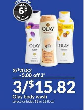 Hy-Vee Olay body wash offer