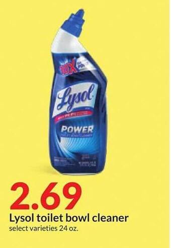 Hy-Vee Lysol toilet bowl cleaner offer
