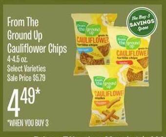 Jewel-Osco From the ground up cauliflower chips offer