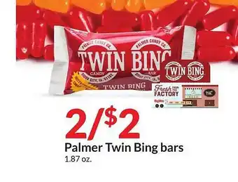 Hy-Vee Palmer twin bing bars offer