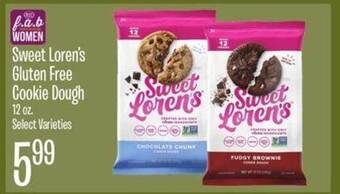 Jewel-Osco Sweet loren's gluten free cookie dough offer
