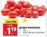 Lidl Grape tomatoes offer