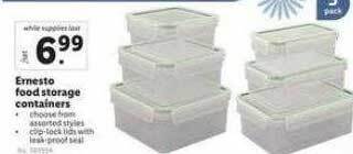Lidl Ernesto food storage containers offer