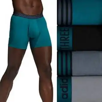 Kohl's Men's adidas 4-pack core stretch cotton boxer briefs offer