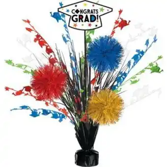 Party City Multicolor congrats grad spray centerpiece, 18in offer