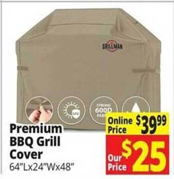 Ocean State Job Lot Premium bbq grill cover offer