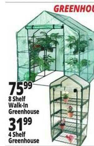 Ocean State Job Lot 8 shelf walk-in greenhouse 4 shelf greenhouse offer