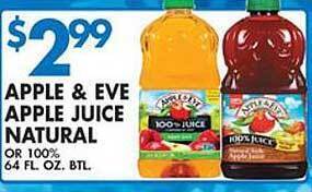 Apple & eve apple juice natural