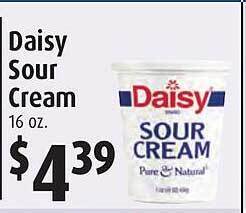 Gristedes Daisy sour cream offer