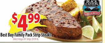 Wholesale Food Outlet Best buy family pack strip steaks offer