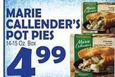 Bravo Supermarkets Marie callender's pot pies offer