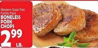 Bravo Supermarkets Boneless pork chops offer
