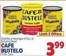 Bravo Supermarkets Cafe bustelo offer