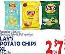 Bravo Supermarkets Lay's potato chips xl offer