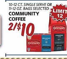 Breaux Mart Community coffee offer