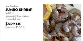 Bristol Farms Jumbo shrimp offer