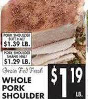 Met Foodmarkets Whole pork shoulder offer