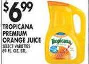 Met Foodmarkets Tropicana premium orange juice offer