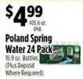 Pioneer Supermarkets Poland spring water offer