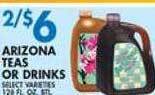 Associated Arizona teas or drinks offer
