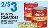 Associated Hunt's tomatoes offer