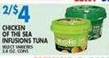Associated Chicken of the sea infusions tuna offer