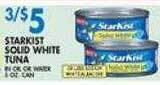 Associated Starkist solid white tuna offer