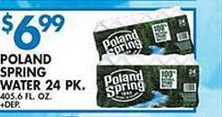 Compare Foods Poland spring water offer