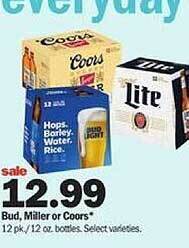Meijer Bud, miller or coors offer