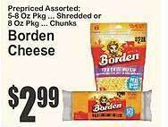 Key Food Borden cheese offer