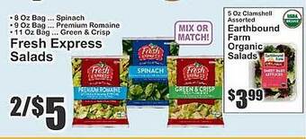 Fresh express salads